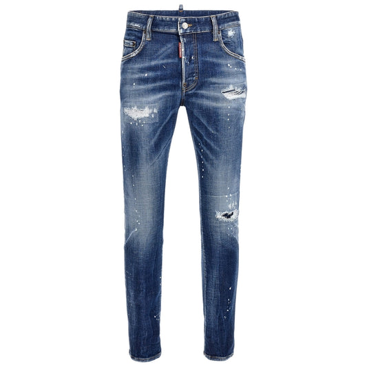 DSQUARED2 Super Twinky Jean Reinforced Worn Denim Wash Blue Jeans W30