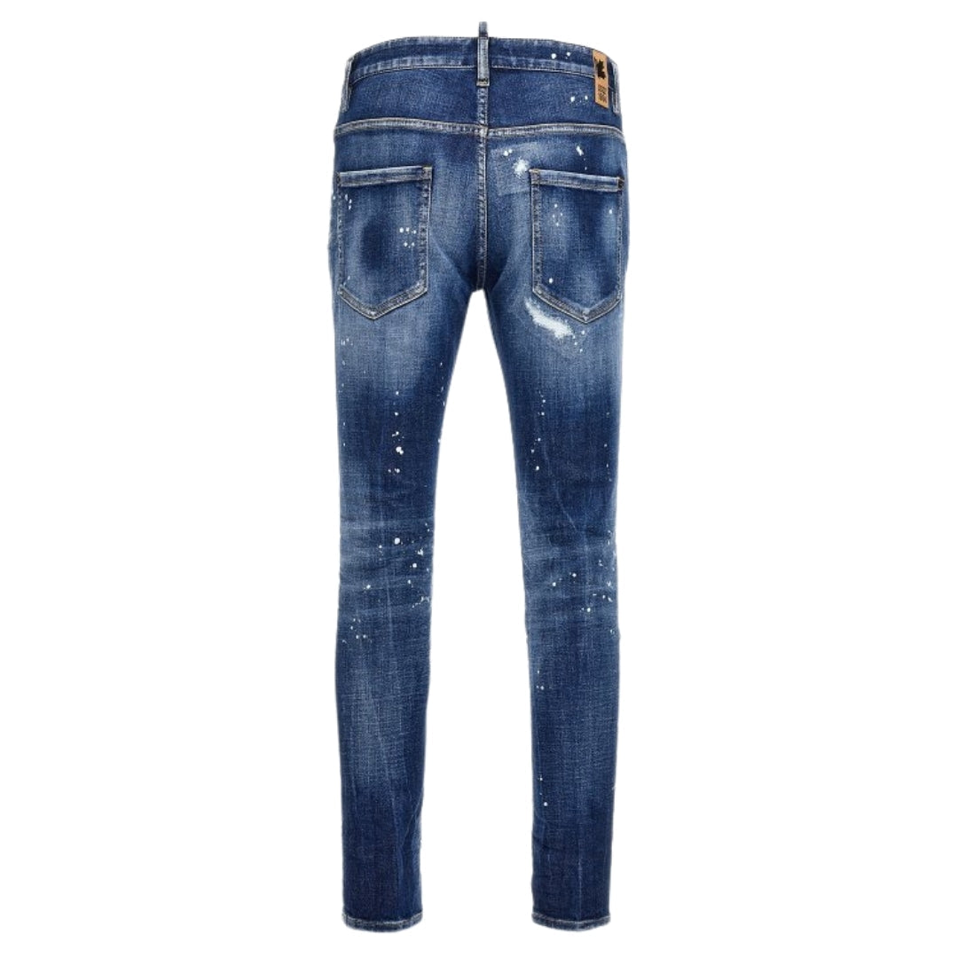 DSQUARED2 Super Twinky Jean Reinforced Worn Denim Wash Blue Jeans W30