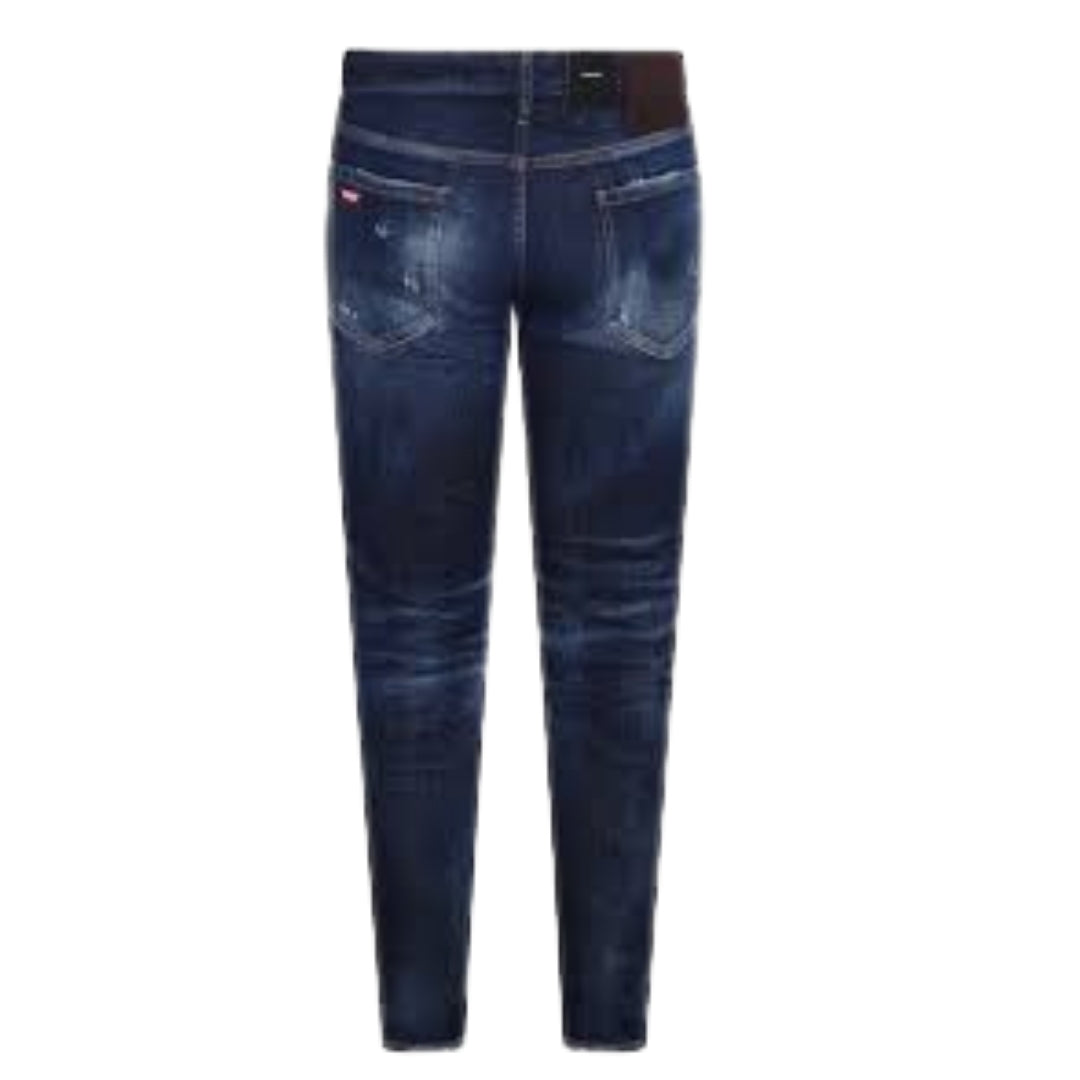 DSQUARED2 Slim Jean Faded Worn Wash Blue Jeans W36