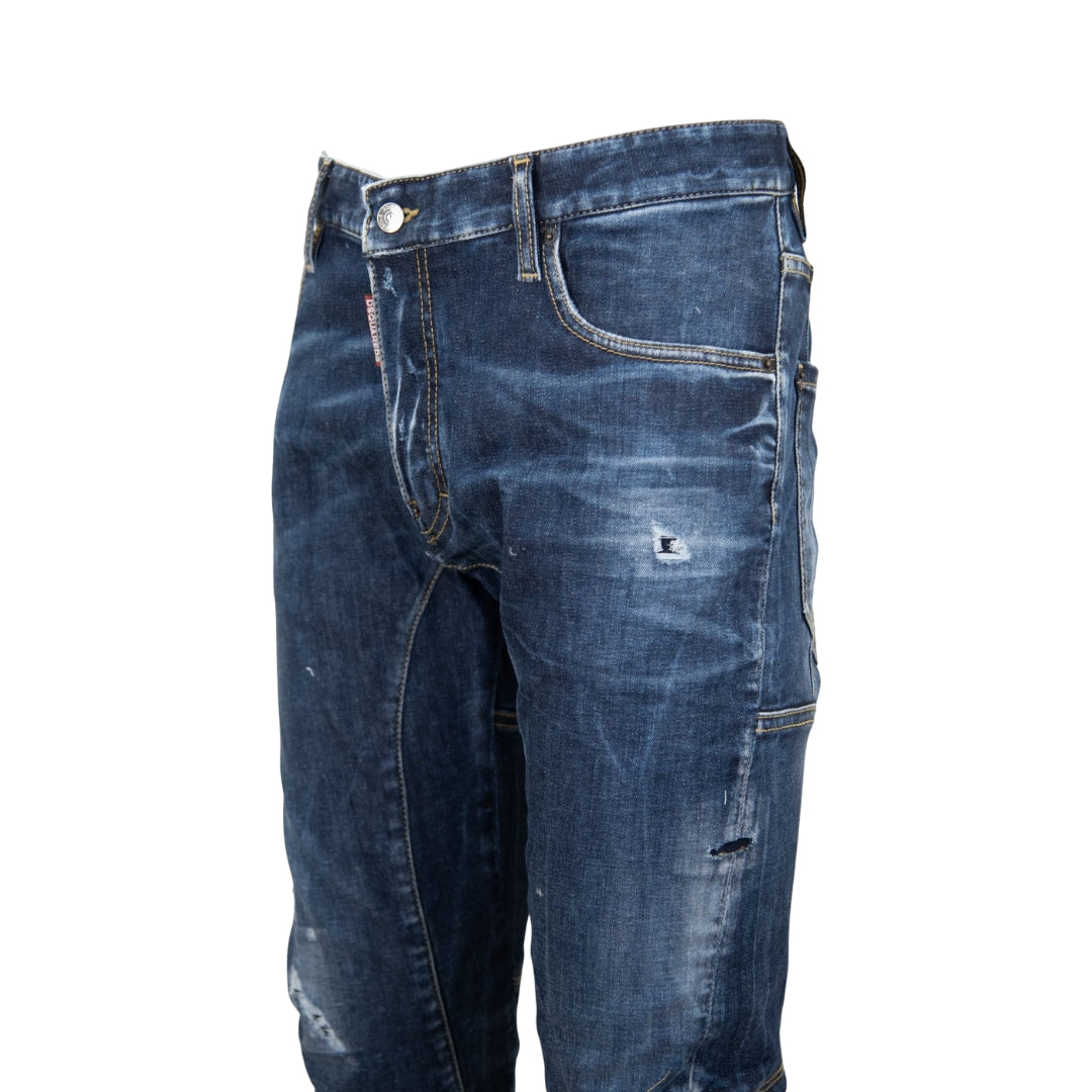 DSQUARED2 Tidy Biker Jean Lightly Worn Style Blue Jeans W30