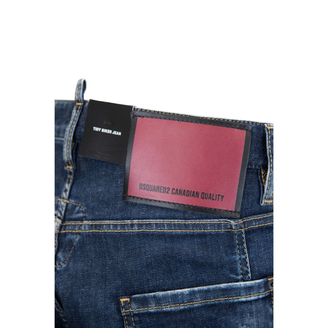 DSQUARED2 Tidy Biker Jean Lightly Worn Style Blue Jeans W30
