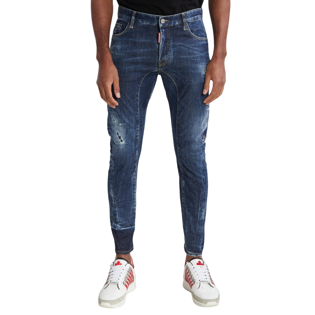 DSQUARED2 Tidy Biker Jean Lightly Worn Style Blue Jeans W30