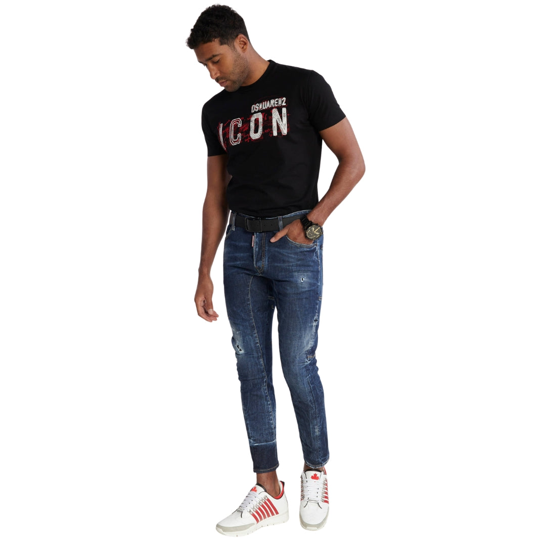 DSQUARED2 Tidy Biker Jean Lightly Worn Style Blue Jeans W30