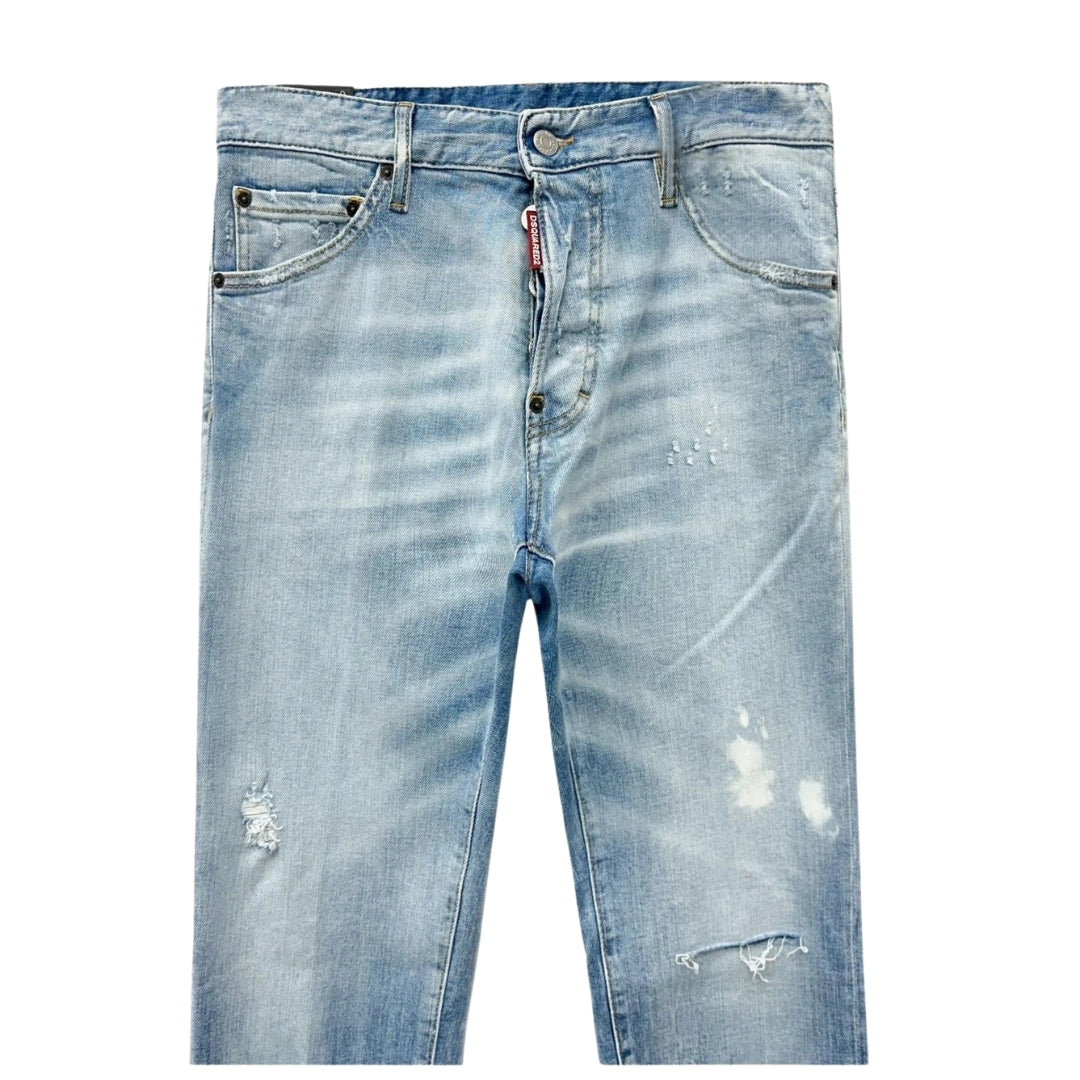 DSQUARED2 Cool Guy Jean Dsetroyed Style Light Blue Jeans W30