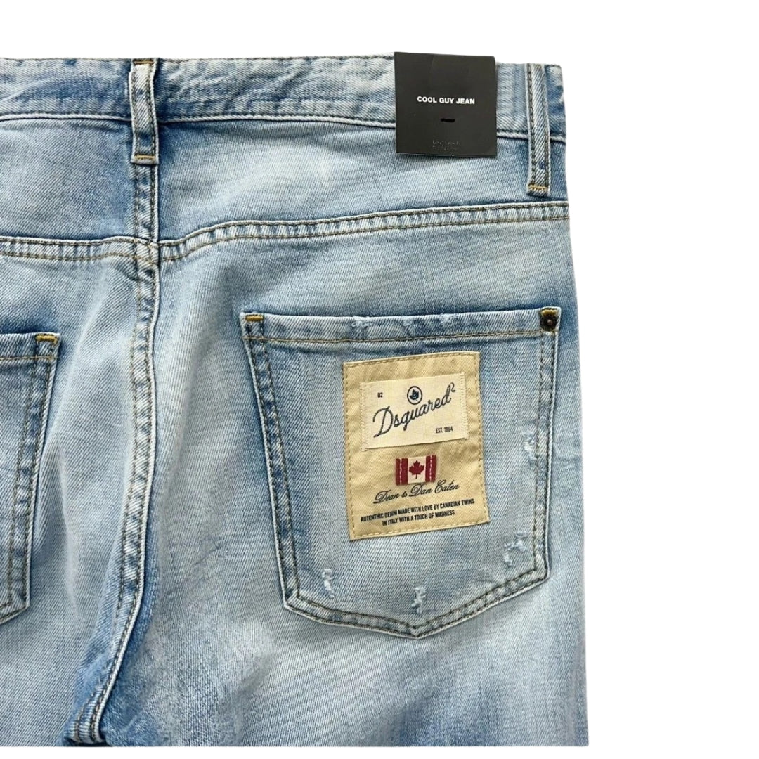 DSQUARED2 Cool Guy Jean Dsetroyed Style Light Blue Jeans W30