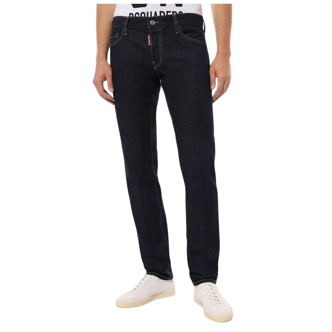 DSQUARED2 Slim Jean Dark Rinse Wash Blue Jeans W28