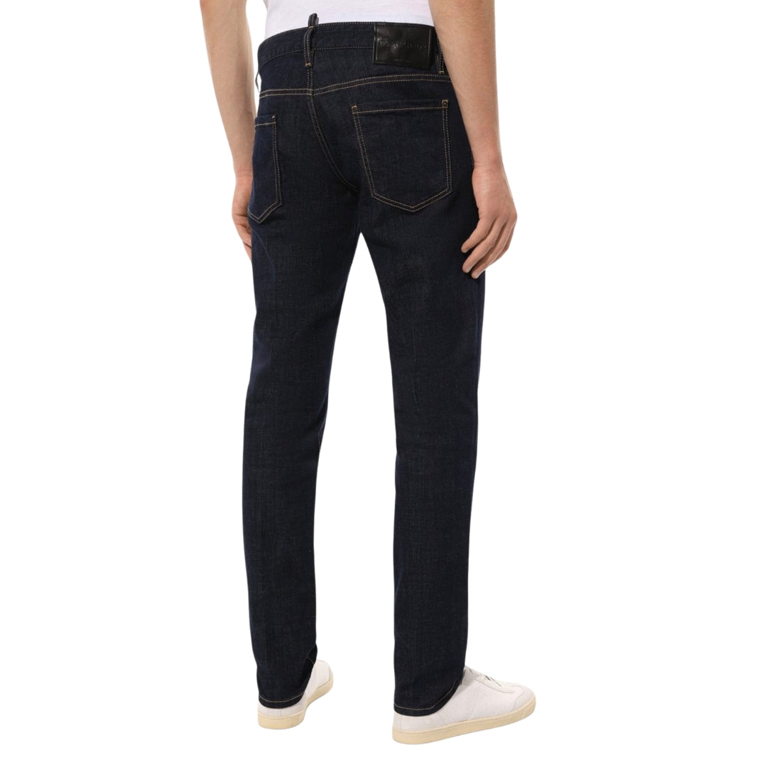 DSQUARED2 Slim Jean Dark Rinse Wash Blue Jeans W28