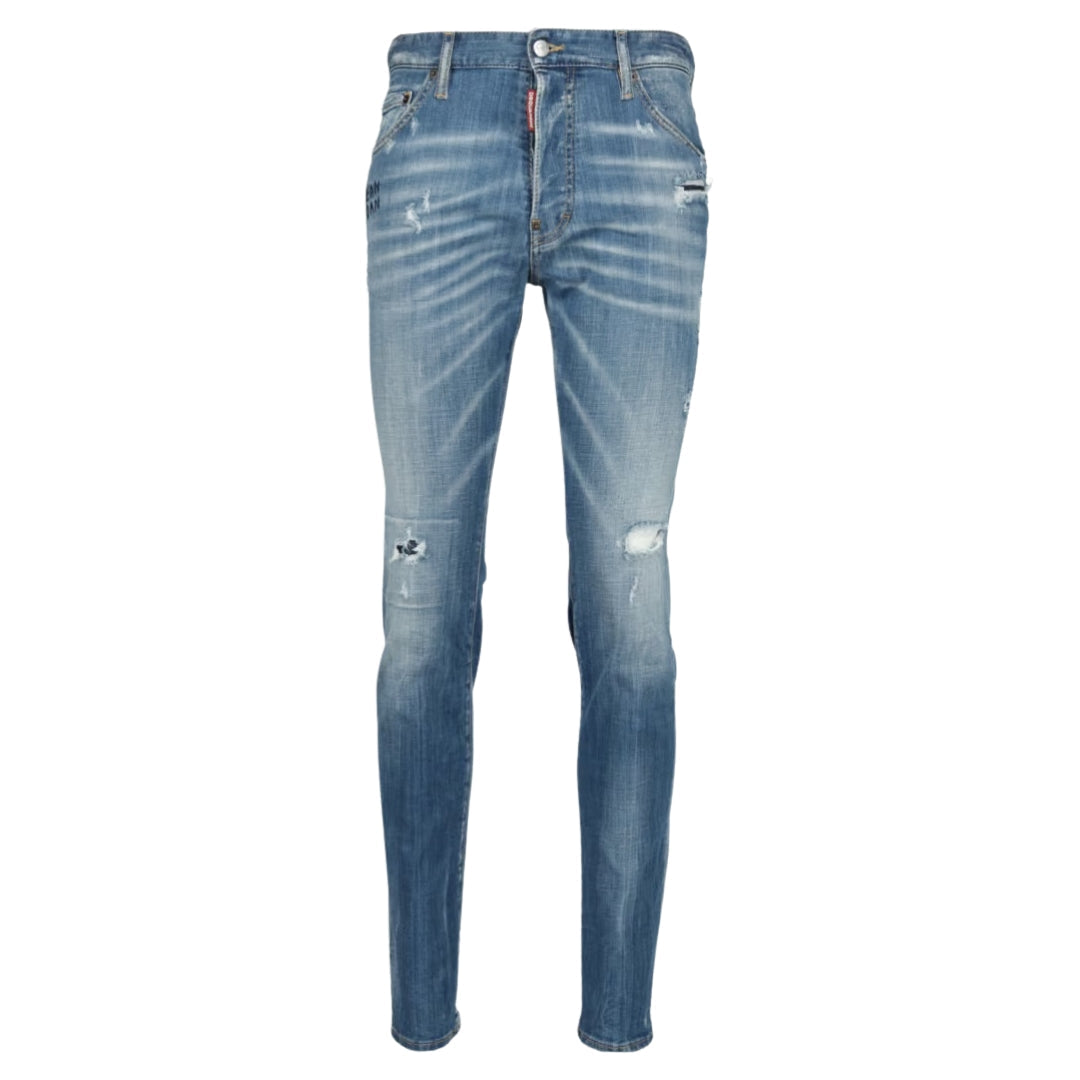 DSQUARED2 Cool Guy Jean Reinforced Distressed Effect Blue Jeans W28
