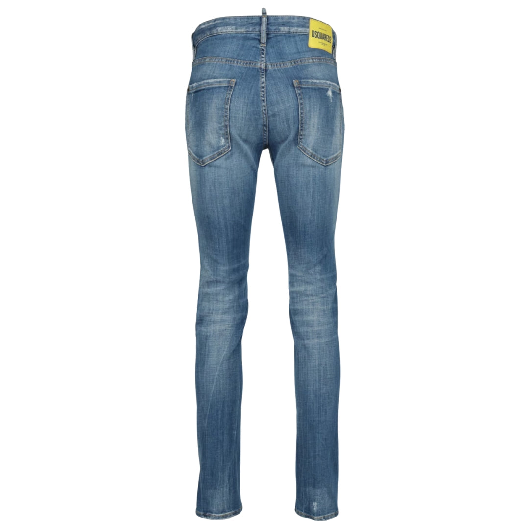 DSQUARED2 Cool Guy Jean Reinforced Distressed Effect Blue Jeans W28