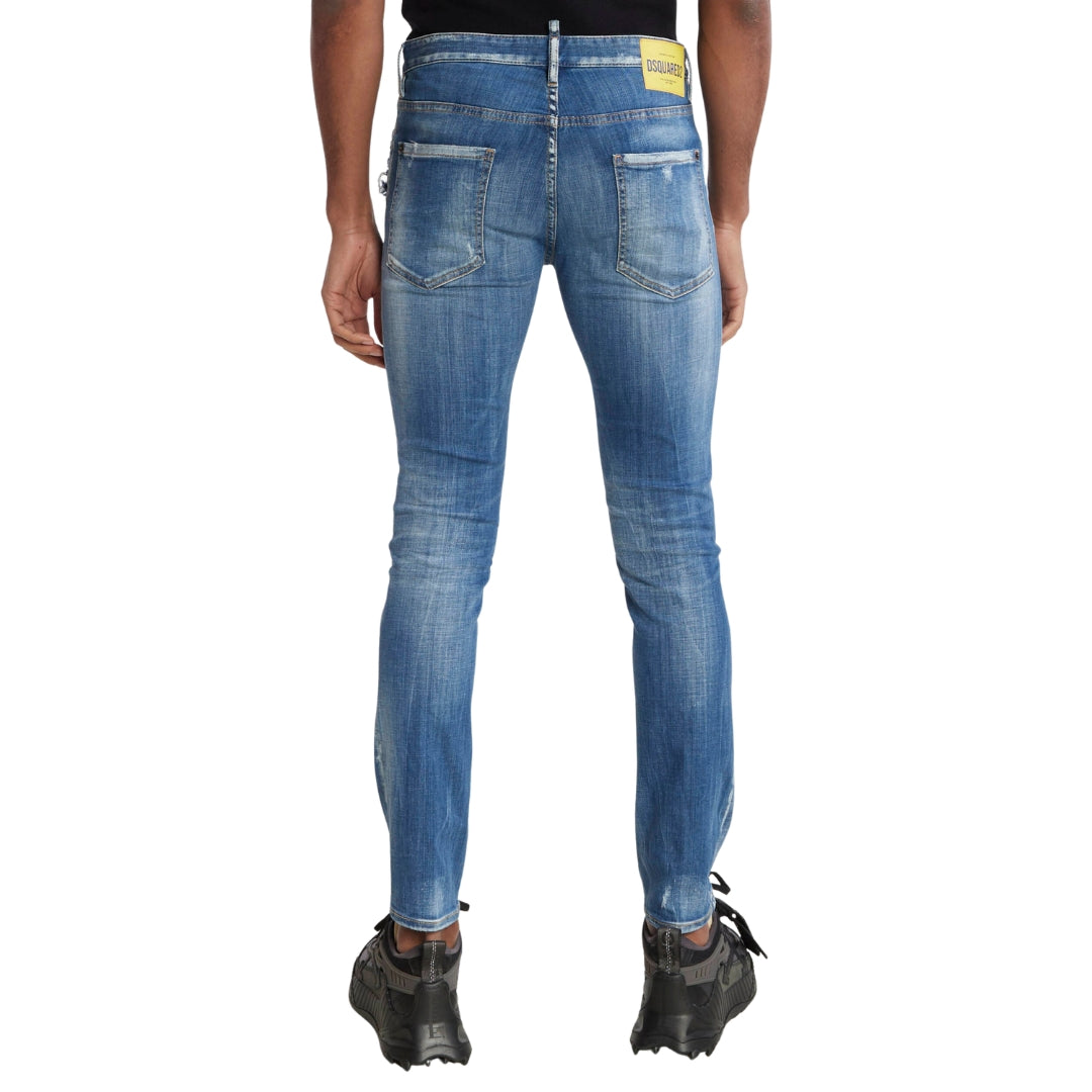 DSQUARED2 Cool Guy Jean Reinforced Distressed Effect Blue Jeans W28