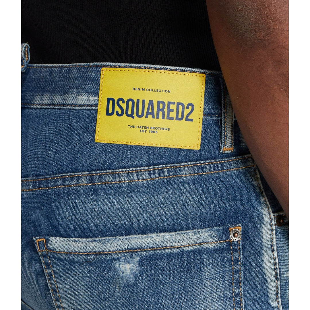 DSQUARED2 Cool Guy Jean Reinforced Distressed Effect Blue Jeans W28
