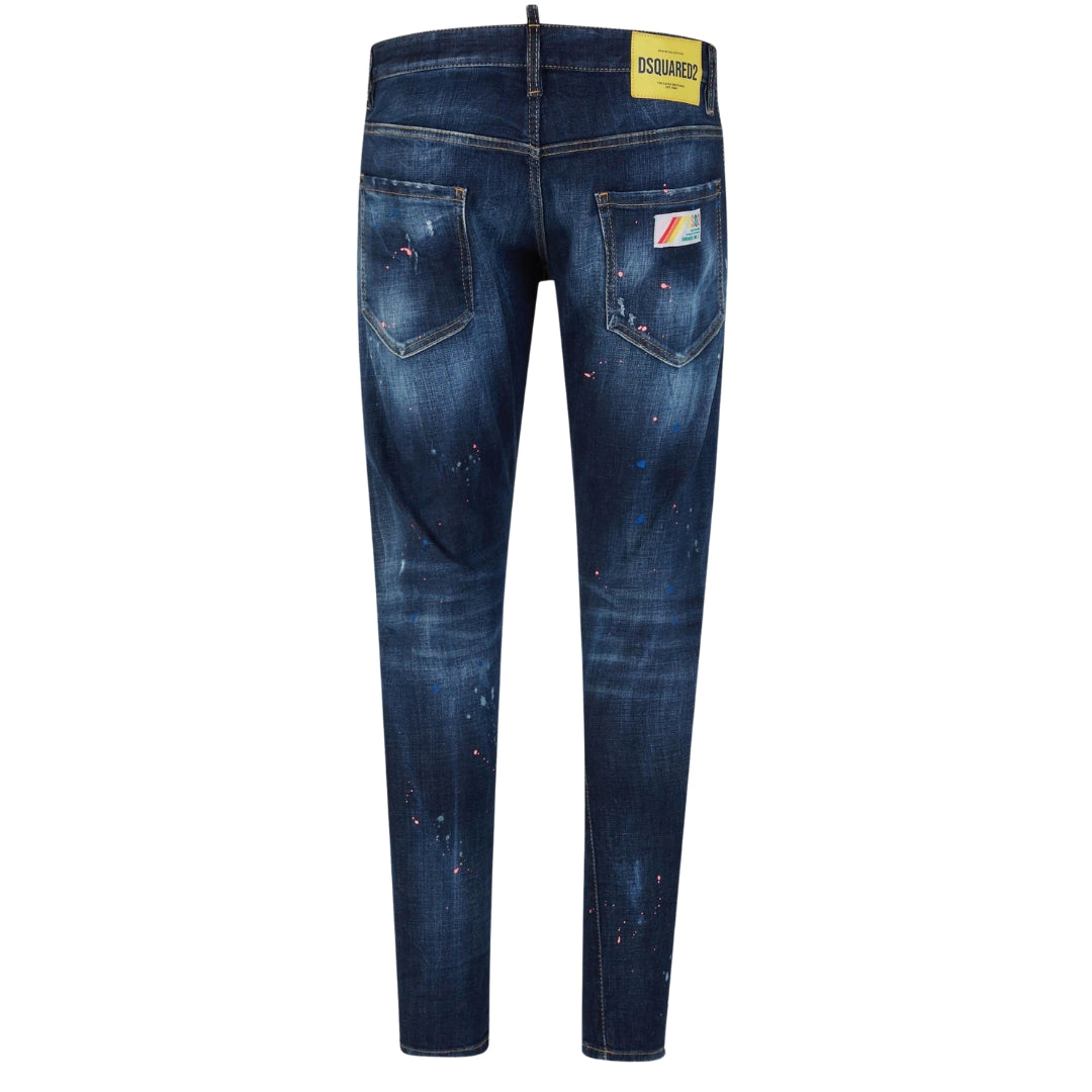 DSQUARED2 Sexy Twist Jean Worn Reinforced Wash Blue Jeans W30