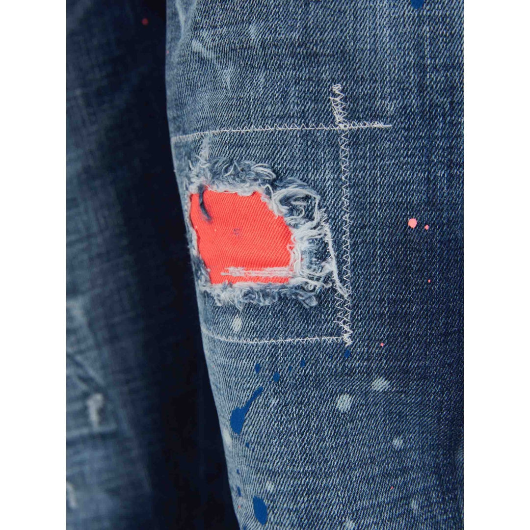 DSQUARED2 Sexy Twist Jean Worn Reinforced Wash Blue Jeans W30