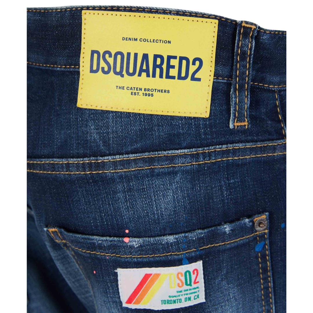 DSQUARED2 Sexy Twist Jean Worn Reinforced Wash Blue Jeans W30
