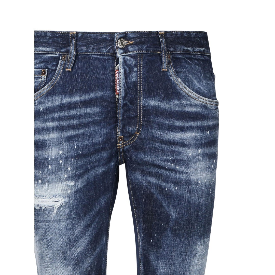 DSQUARED2 Skater Jean In Distressed Denim Jeans W32