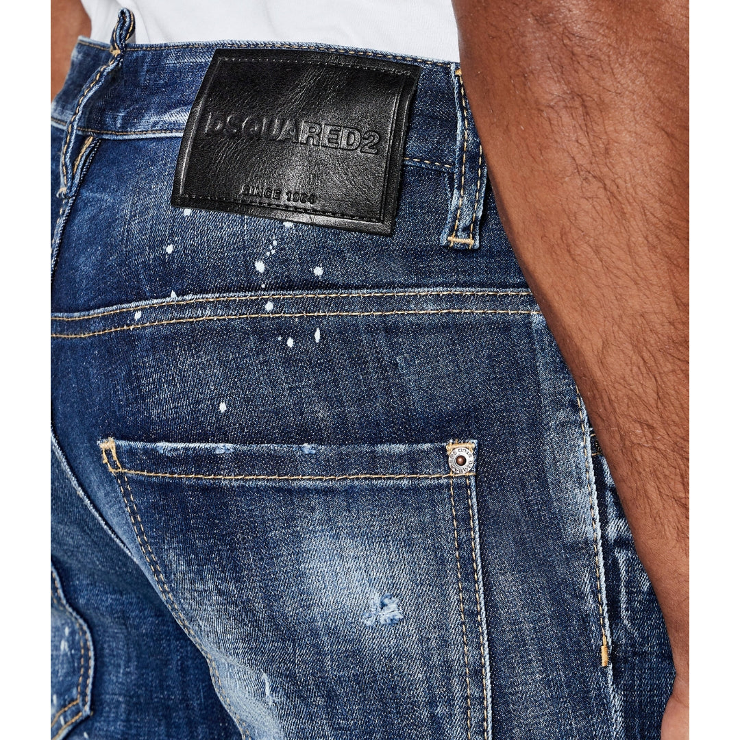 DSQUARED2 Skater Jean In Distressed Denim Jeans W32