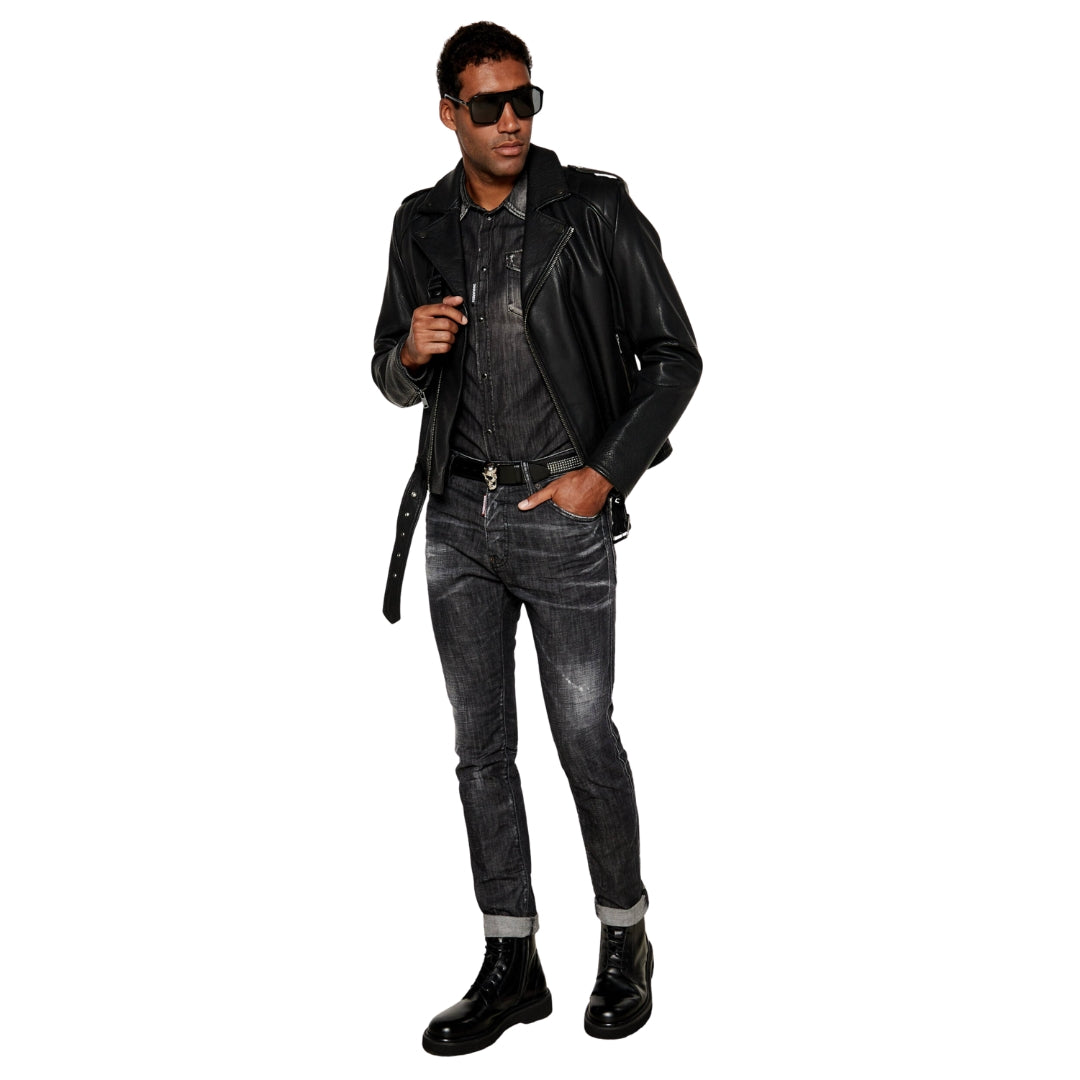 Dsquared2 Black Easy Wash Cool Guy Jeans Black W28