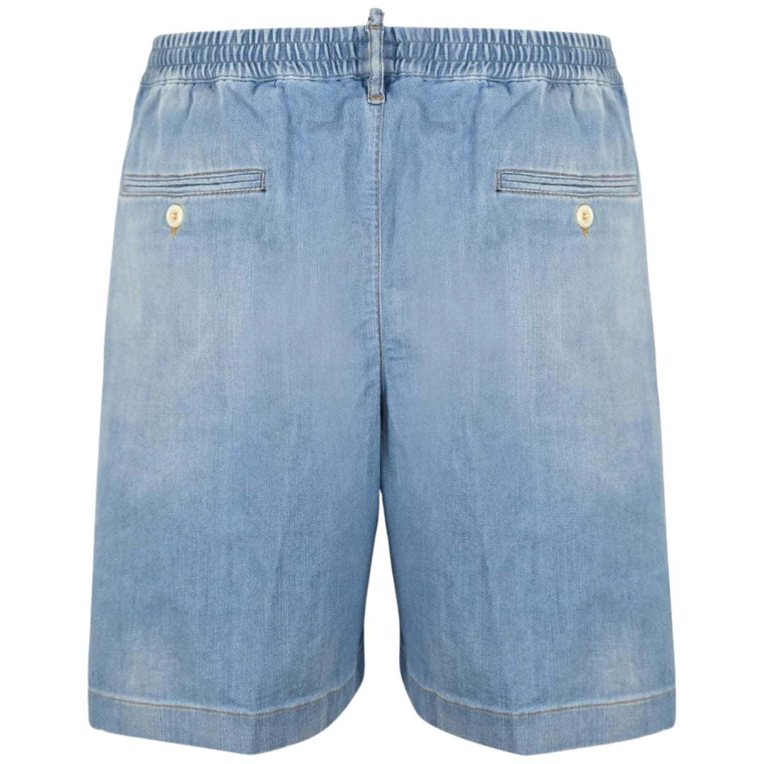 DSQUARED2 Relaxed Fit Light Blue Denim Shorts W34