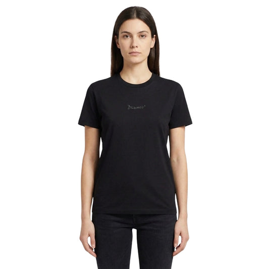 DSQUARED2 Small Signature Logo Black  T-Shirt XXS