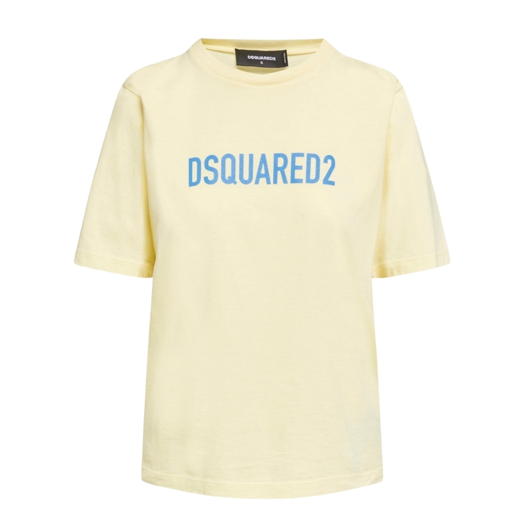 DSQUARED2 Eco Dyed Easy Yellow  T-Shirt XS
