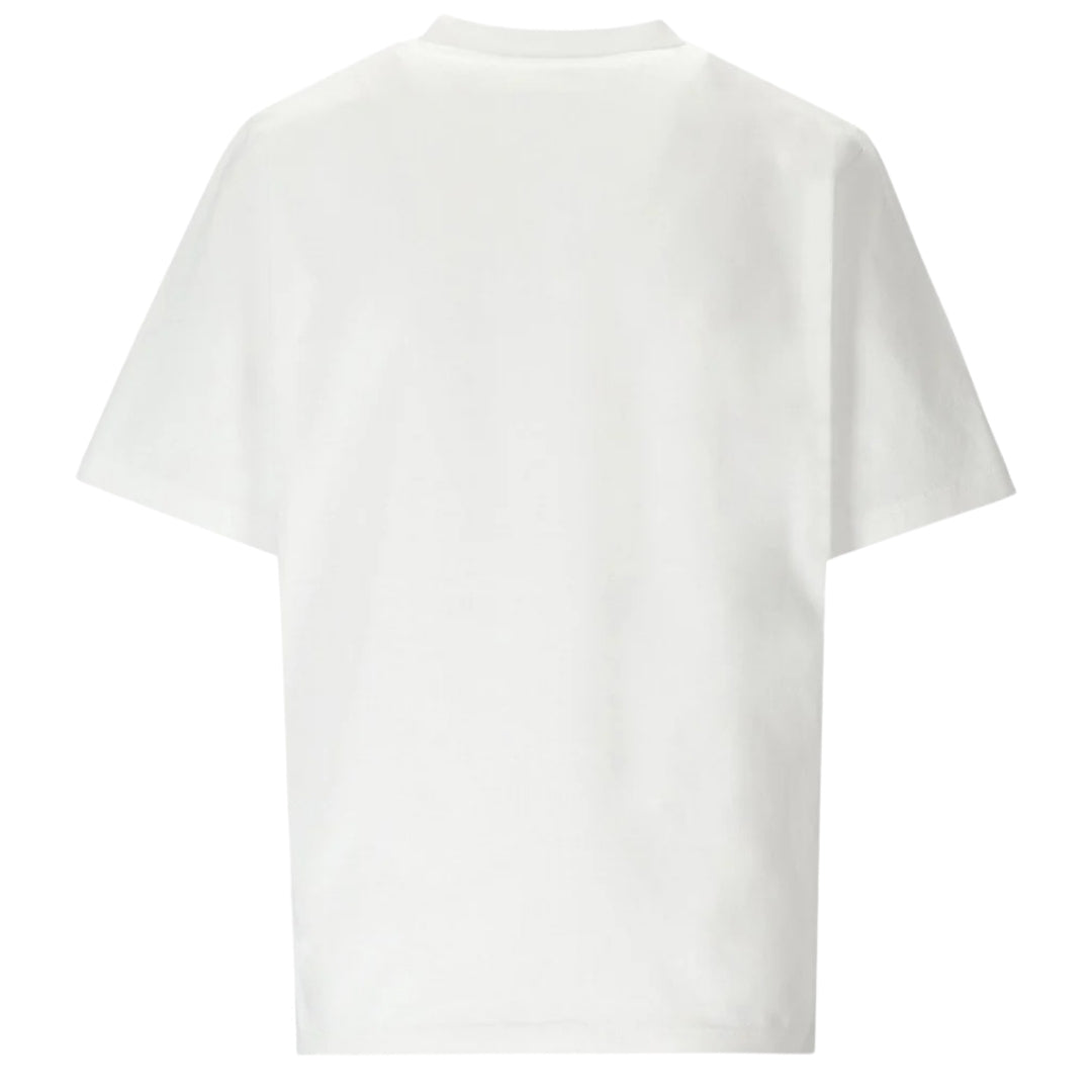 DSQUARED2 Pixel Leaf Logo Print Crew Neck White  T-Shirt S