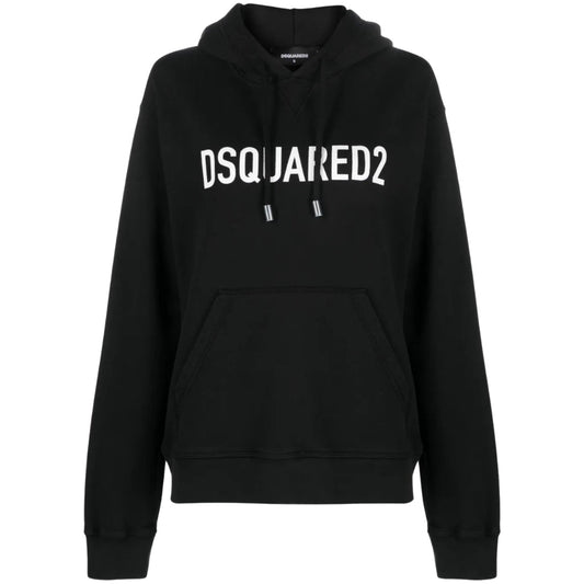 DSQUARED2 Cool Fit Brand Logo Black Hoodie S