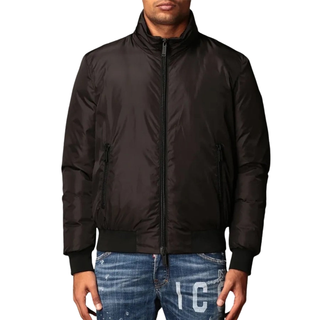 DSQUARED2 Icon Padded Bomber Black Jacket W34