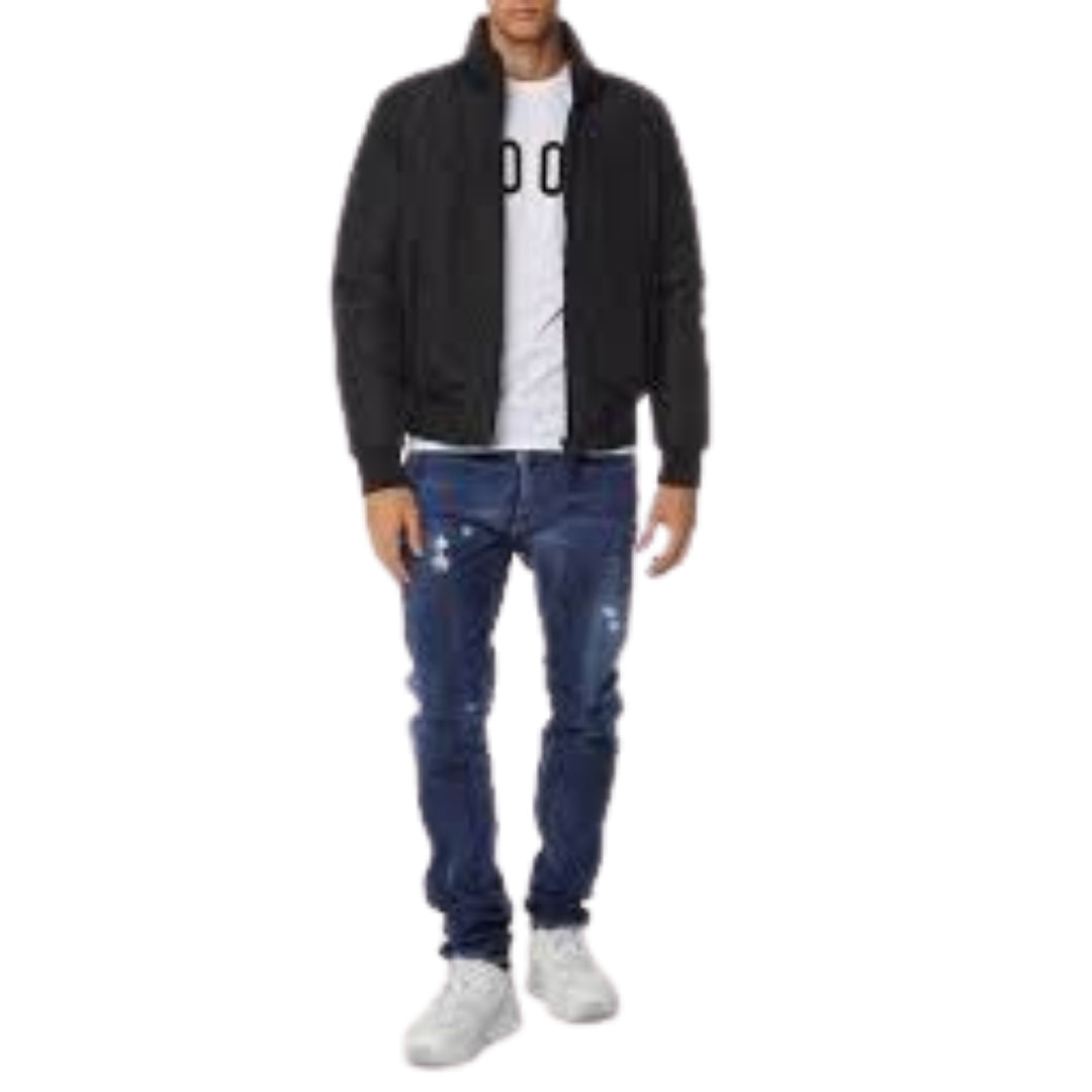 DSQUARED2 Icon Padded Bomber Black Jacket W34