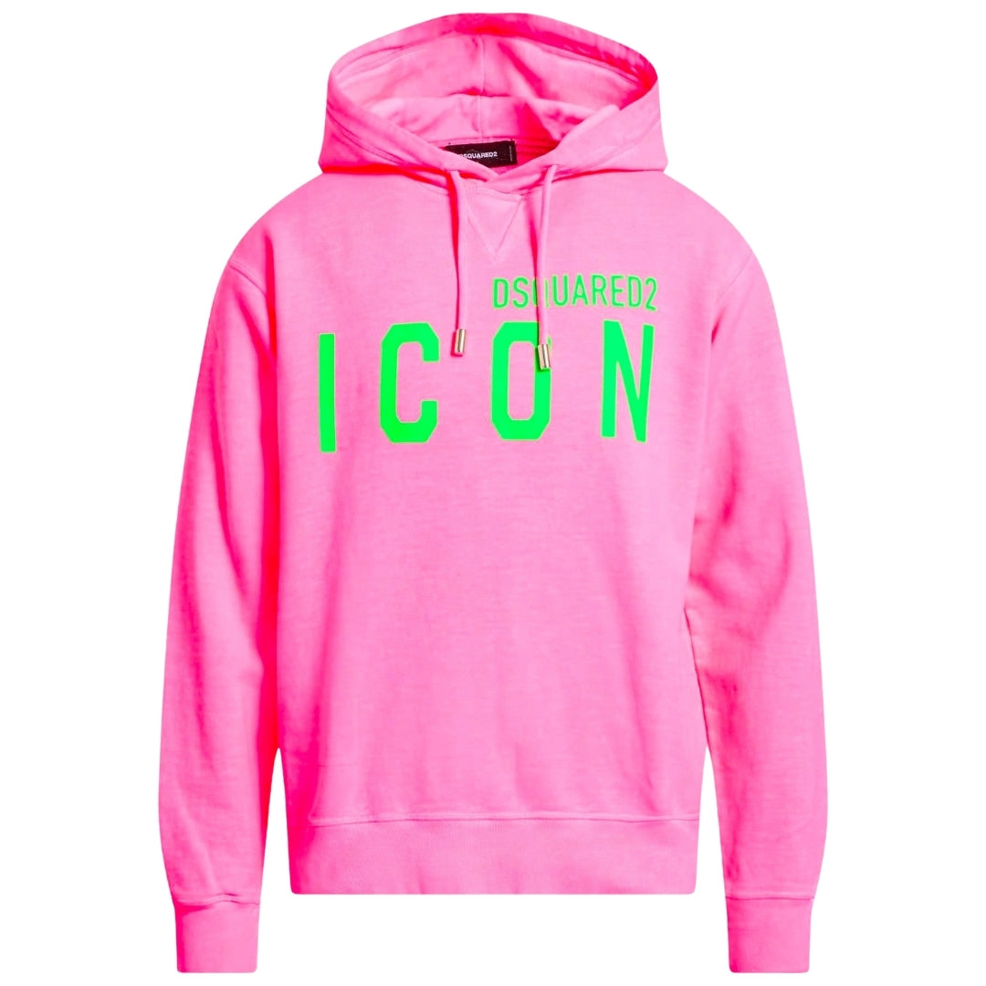 DSQUARED2 Icon Regular Fit Pink Hoodie L