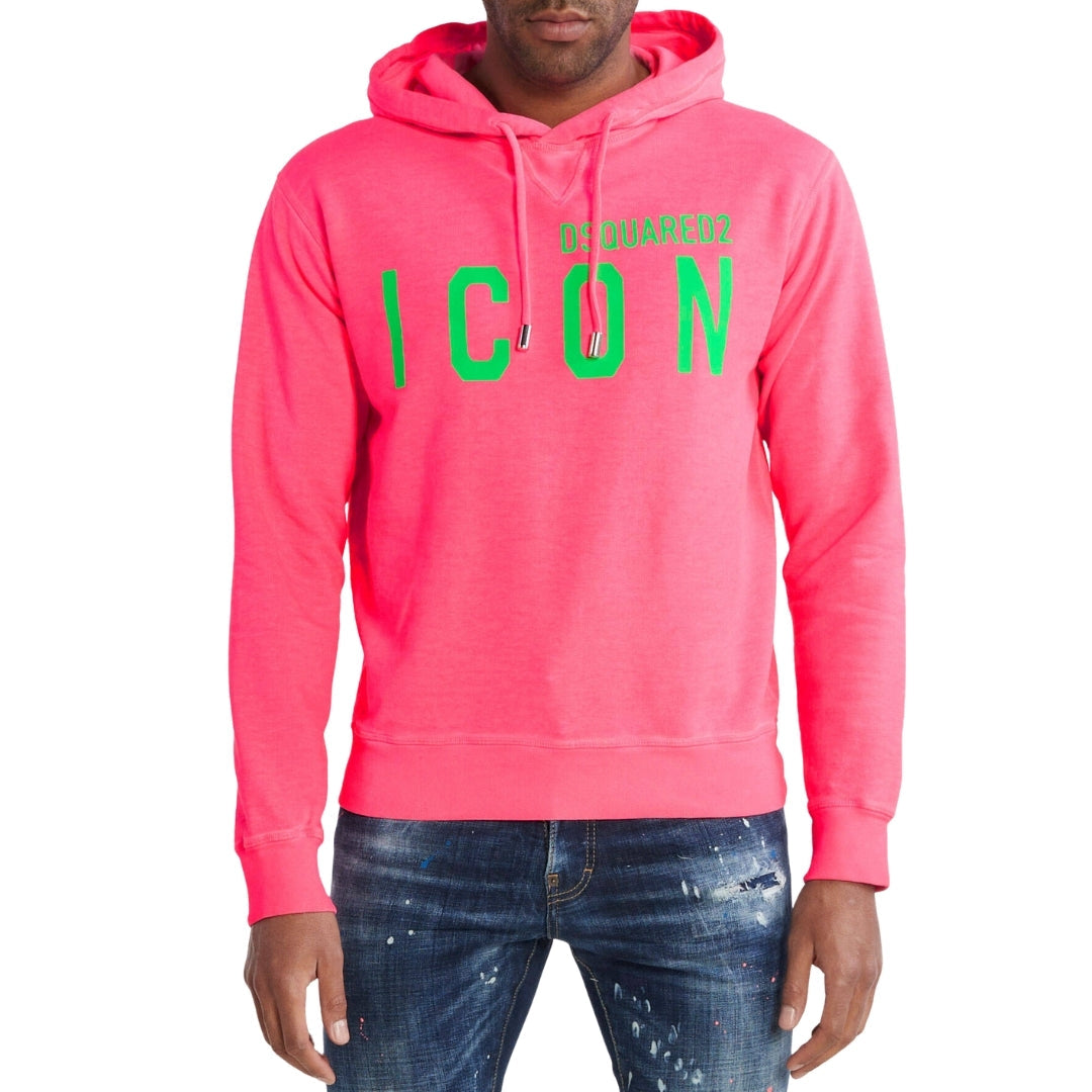 DSQUARED2 Icon Regular Fit Pink Hoodie L