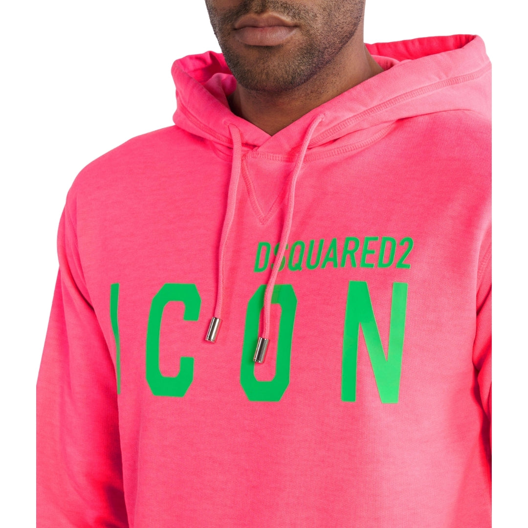 DSQUARED2 Icon Regular Fit Pink Hoodie L