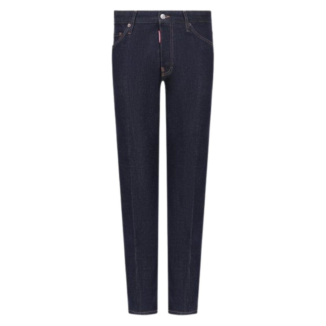 DSQUARED2 Cool Guy Jeans Icon Print Pocket Dark Wash Blue Jeans W30