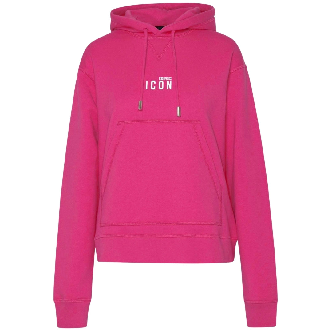 DSQUARED2 Icon Small Logo Pink Hoodie M