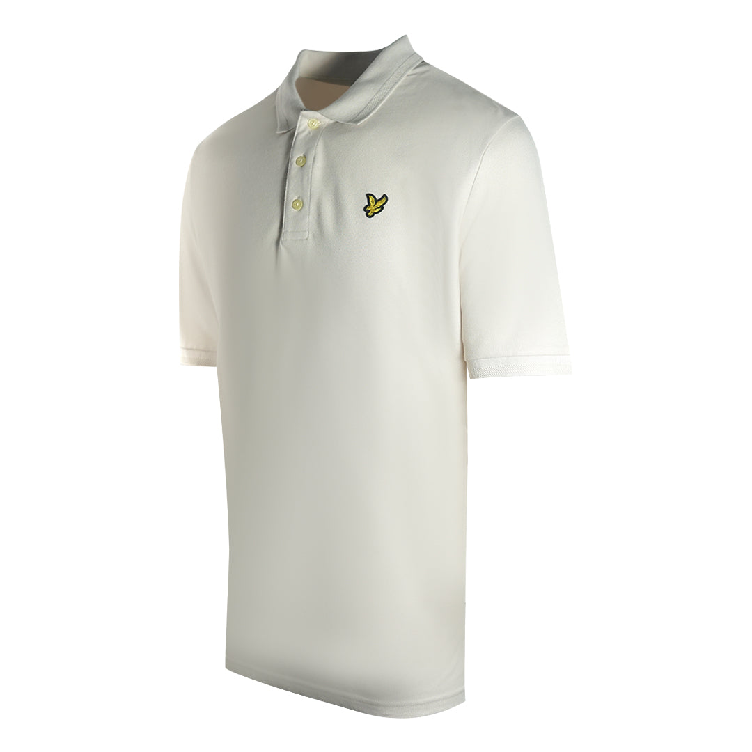 Lyle & Scott Textured Tipped Light Mist Polo Shirt S