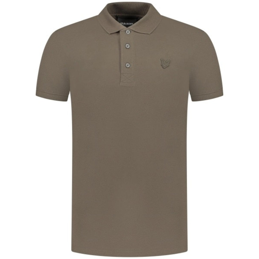 Lyle & Scott Tonal Eagle Form Green Polo Shirt M