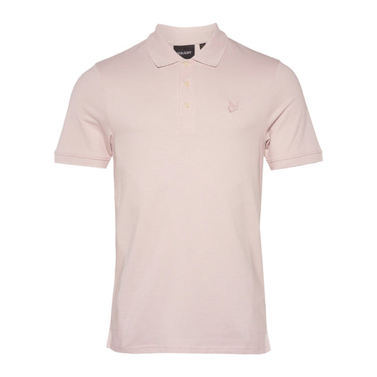 Lyle & Scott Tonal Eagle Pink Salt Polo Shirt M