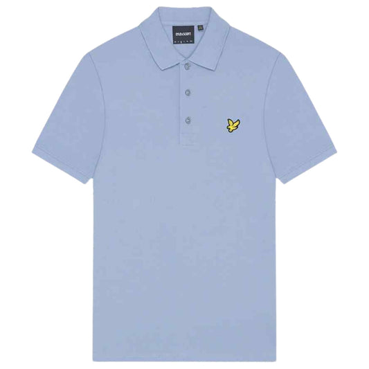 Lyle & Scott Branded Chest Logo Crafted Blue Polo Shirt S