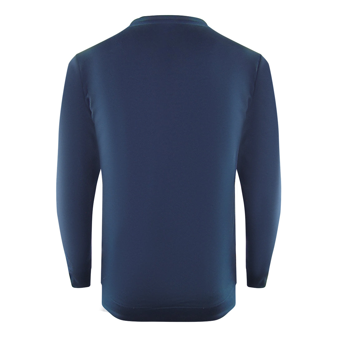 Cavalli Class Bold Tiger Design Navy Blue Sweatshirt - Style Centre Wholesale