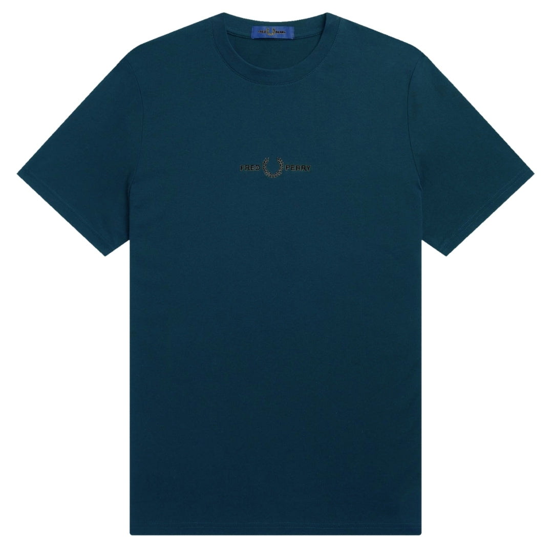 Fred Perry SY4119 N11 Embroidered T-Shirt N11 Ash Blue Blue T-Shirt KIDS 6/7