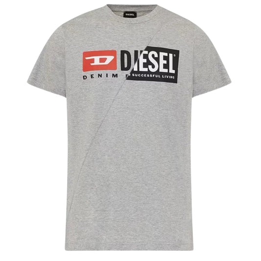 Diesel Cuty Design Grey T-Shirt T-DIEGO-CUTYAGLIETTA 0091A 9CB - Style Centre Wholesale