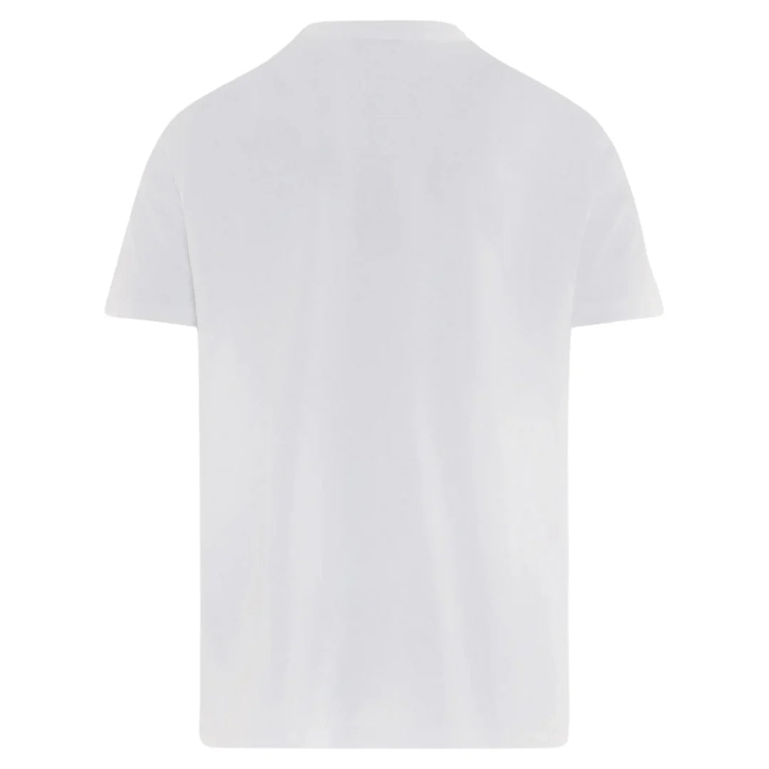 Diesel T Just Small New D Logo Bright White T Shirt 100 White - Style Centre Wholesale