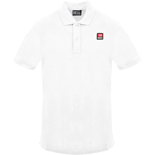 Diesel T Smith 250205 Off Bright White Polo Shirt 100 White - Style Centre Wholesale