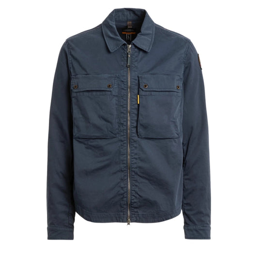 Parajumpers TEL PMSICL08 316 BLUE NAVY Overshirt Jacket Mens L
