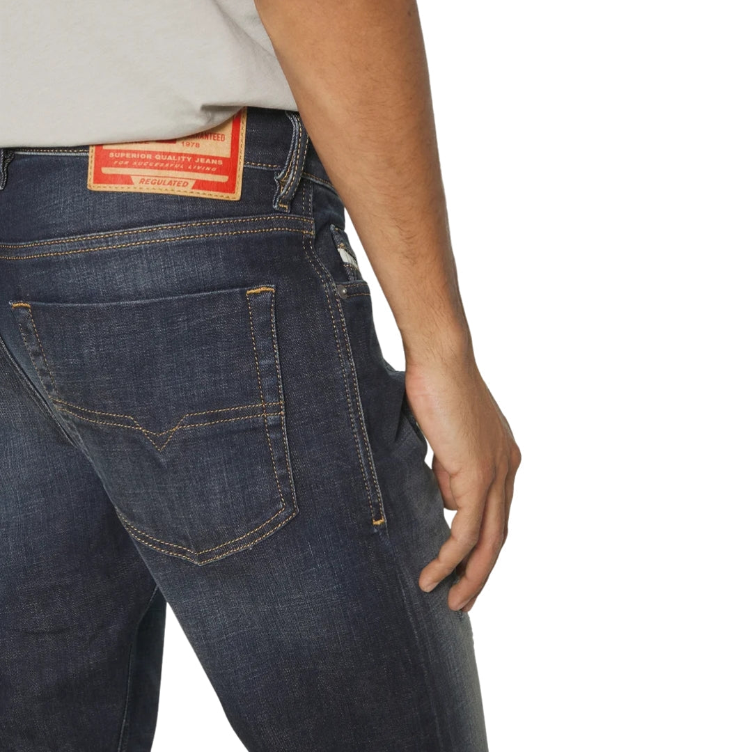 Diesel Tepphar-X Dark Blue Denim Pants TEPPHAR-X 01 00SWID R84UZ - Style Centre Wholesale