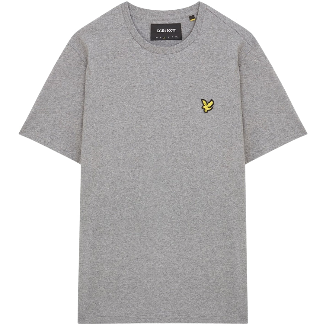 Lyle & Scott Plain Grey Embroidered Crew Neck T-Shirt TS1753V D24 D24