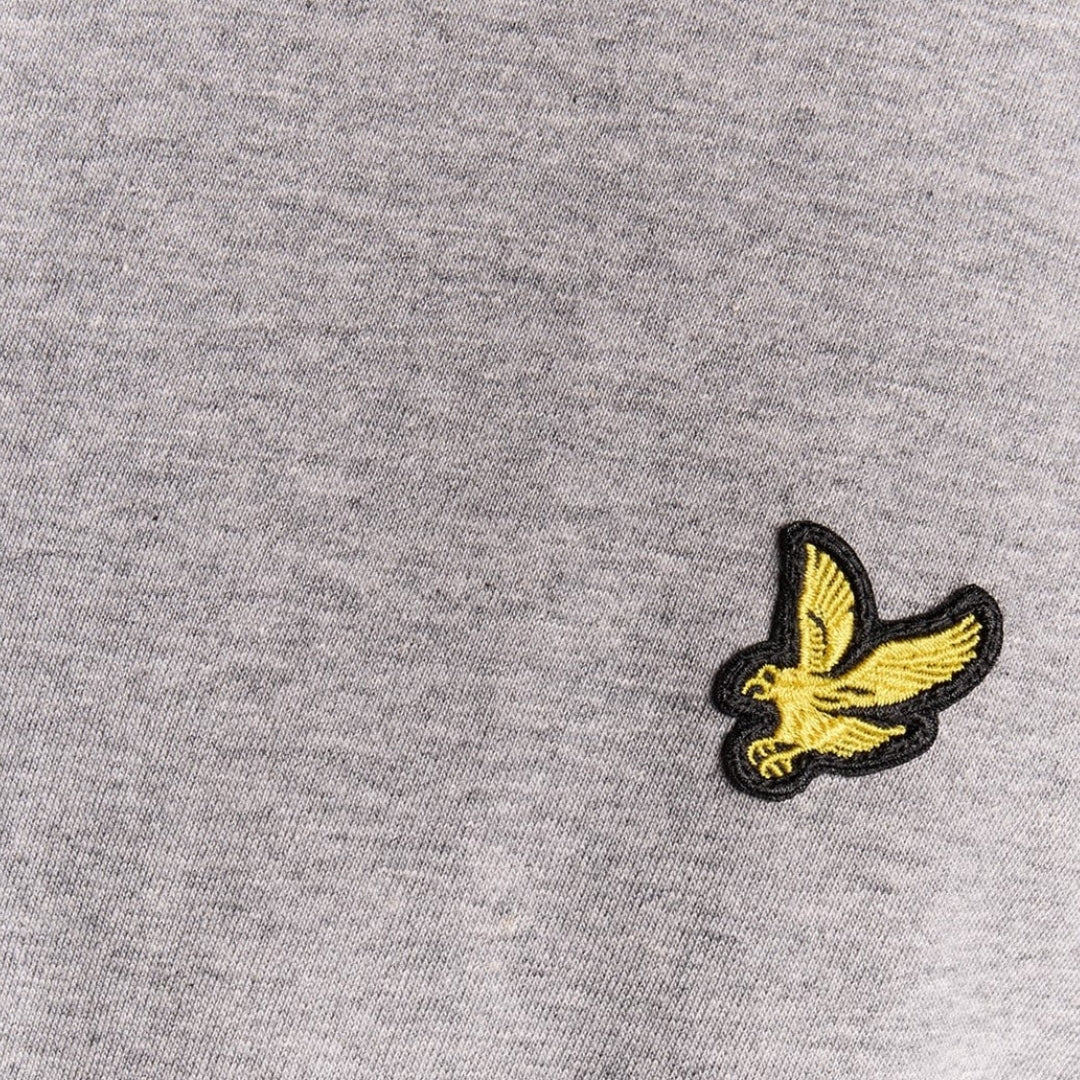 Lyle & Scott Plain Grey Embroidered Crew Neck T-Shirt TS1753V D24 D24