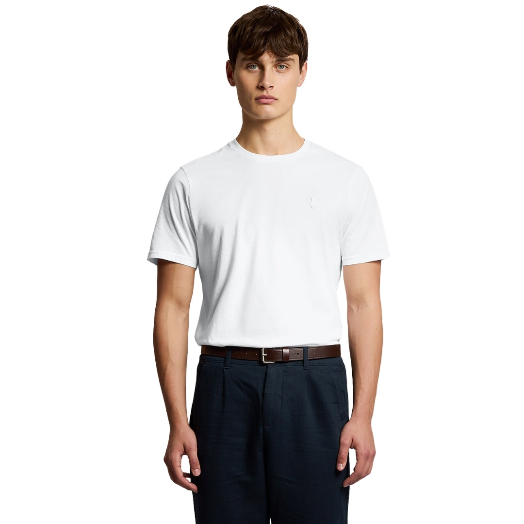 Lyle & Scott White Superfine T-Shirt XS