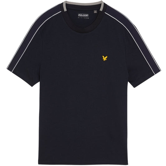 Lyle & Scott Navy Blue Tape T-Shirt XS