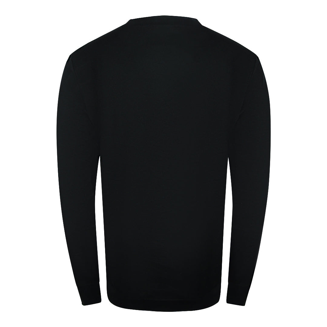 Cavalli Class Txt66H Cf050 05051 Black Round Neck Sweatshirt Mens - Style Centre Wholesale