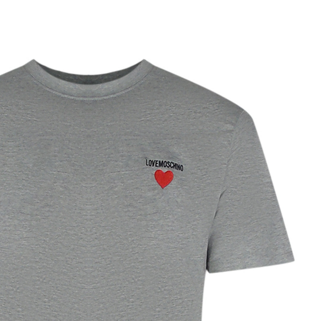 Love Moschino Jh7415Pp0Nl50001 Grey  T-Shirt Mens